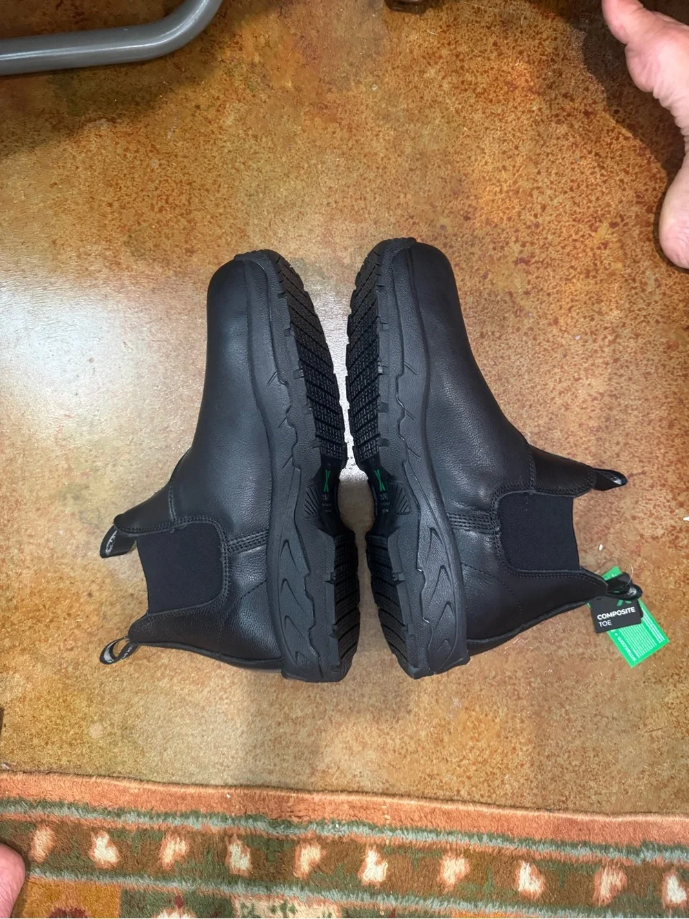Men's Black Chelsea-Style Chukka Work Boots
